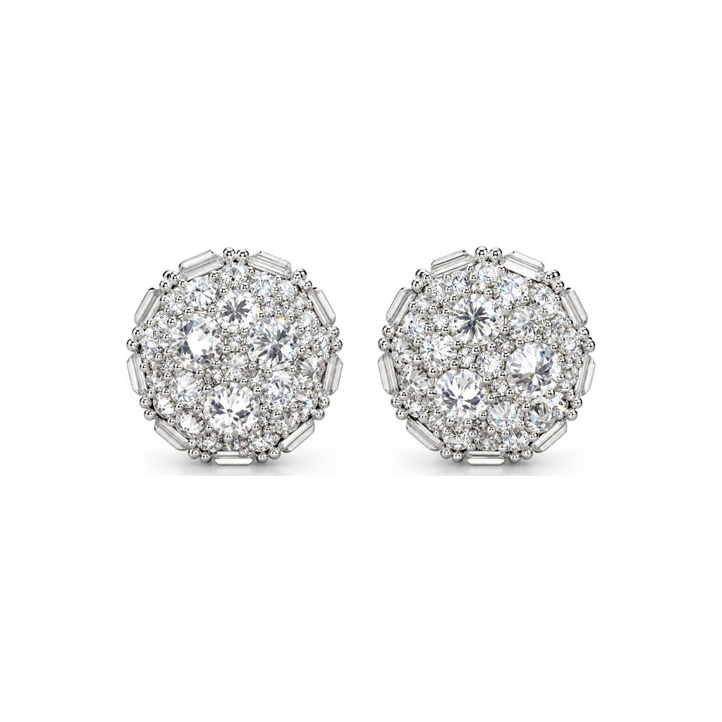 Aretes Montura Invertida Moissanite S925