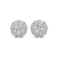 Aretes Montura Invertida Moissanite S925