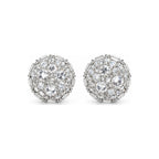 Aretes Montura Invertida Moissanite S925