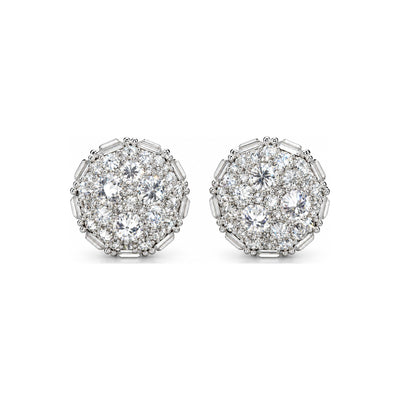 Aretes Montura Invertida Moissanite S925