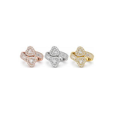 Anillo Lazo Entrelazado Moissanite S925