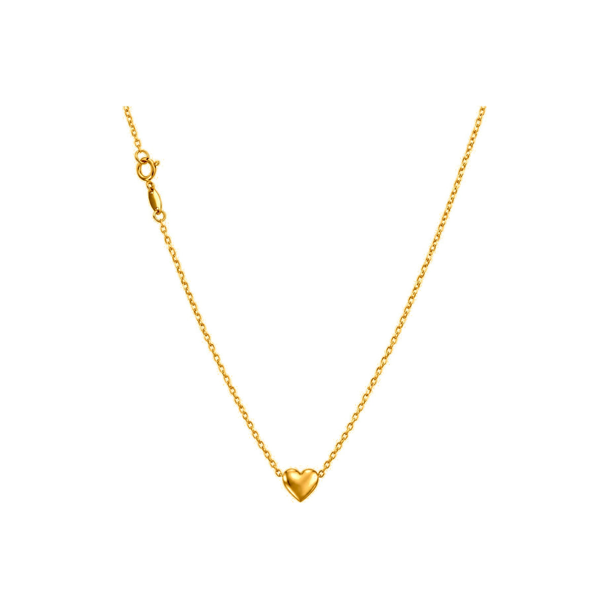 Dije Corazón Oro 10k Abombado