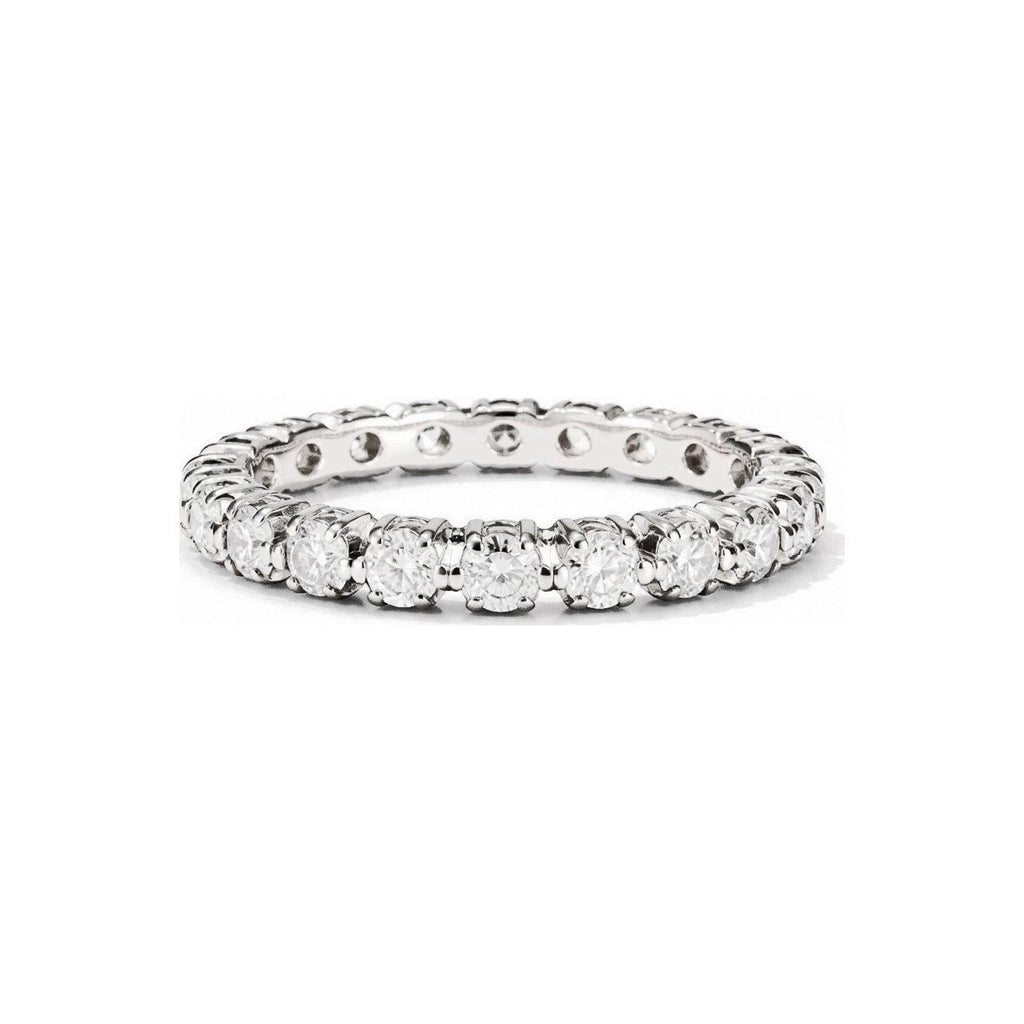 Anillo de Dama Oro Blanco 18k Eternity Diamante