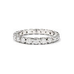 Anillo de Dama Oro Blanco 18k Eternity Diamante