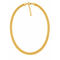 Cadena Oro 10k Malla Tejida con Extensión 4.5mm 16-18 Pulgadas II