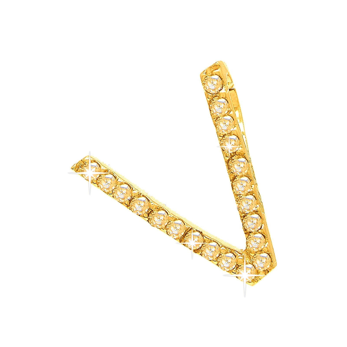 Dije Oro 14k Inicial con Diamantes Naturales