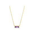 9x3.5mm Collar Oro 14k Barra