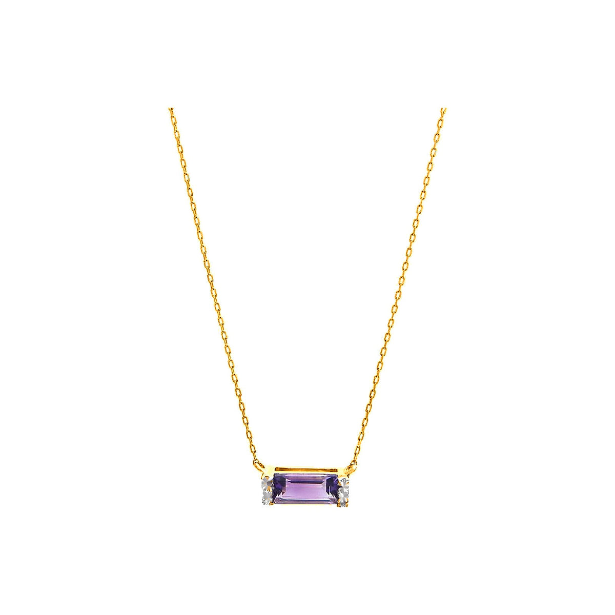 9x3.5mm Collar Oro 14k Barra