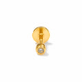 Piercing de Cartílago Oro 14k Solitario