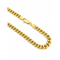 Cadena Oro 10k Cubana 5mm 20 Pulgadas