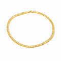 Tobillera Oro 10k Cubana 3mm