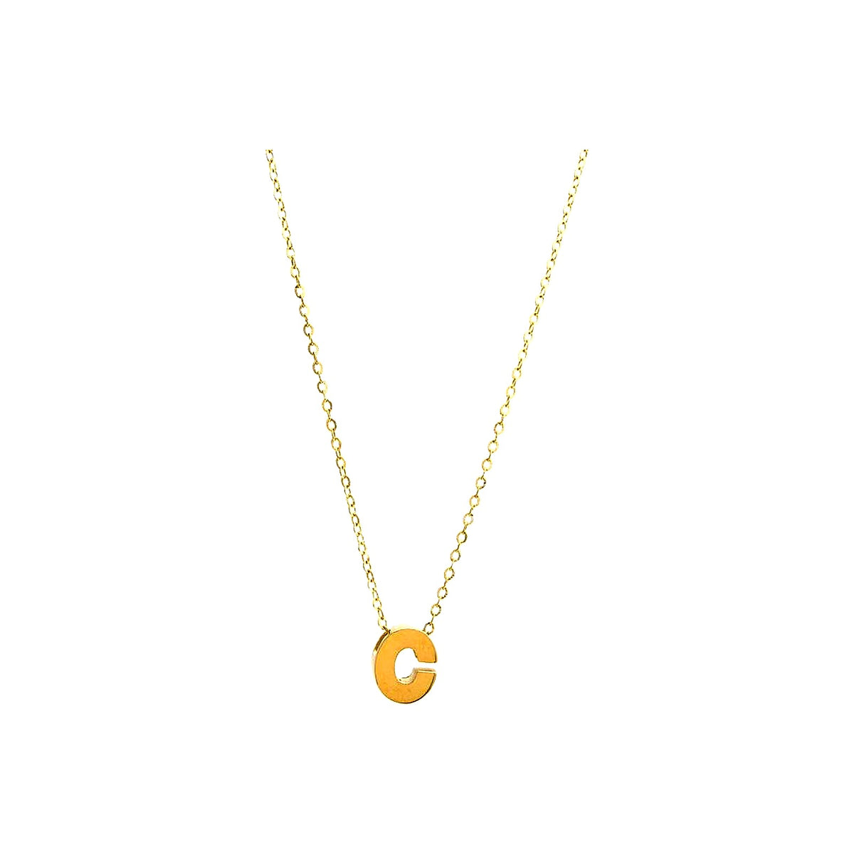 8mm Collar Oro 14k Inicial