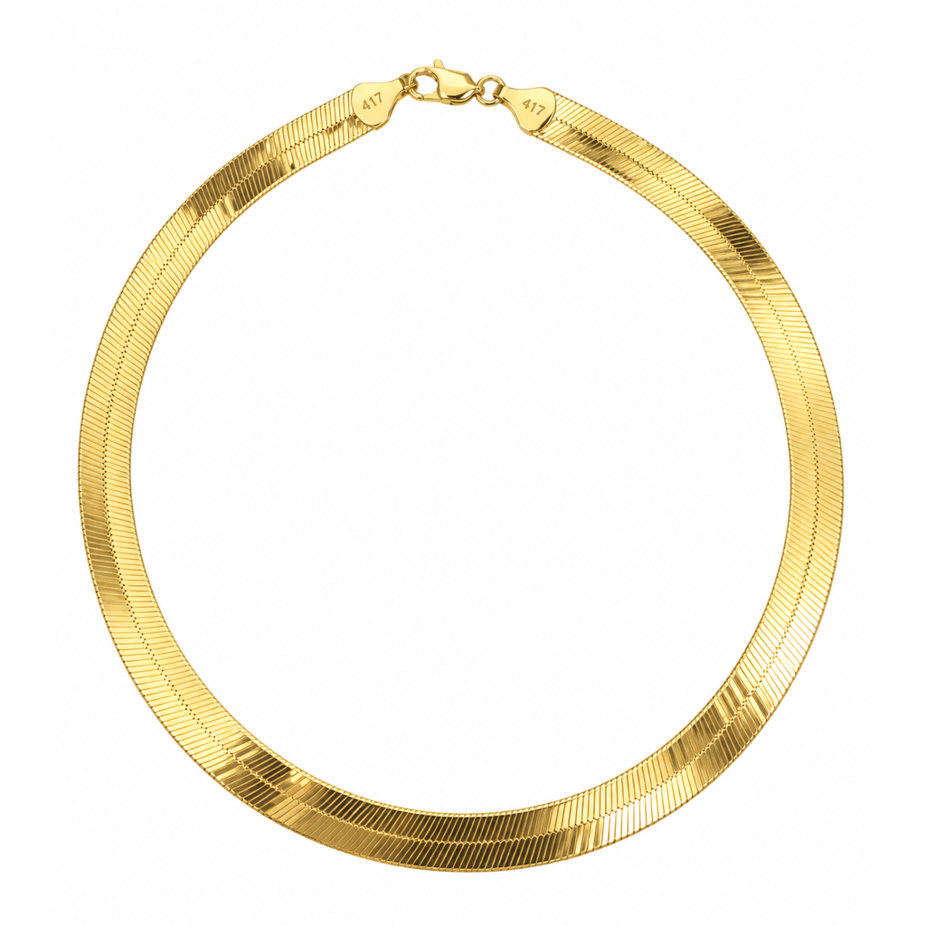 Cadena Oro 10k Espiga 8mm 16 Pulgadas