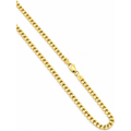 3mm Cadena Cubana Oro 14k 16 Pulgadas