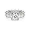 Anillo de Compromiso Eternity Piedras Grandes Moissanite S925