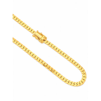 Cadena Oro 10k Cubana Sólida 3mm 24 Pulgadas