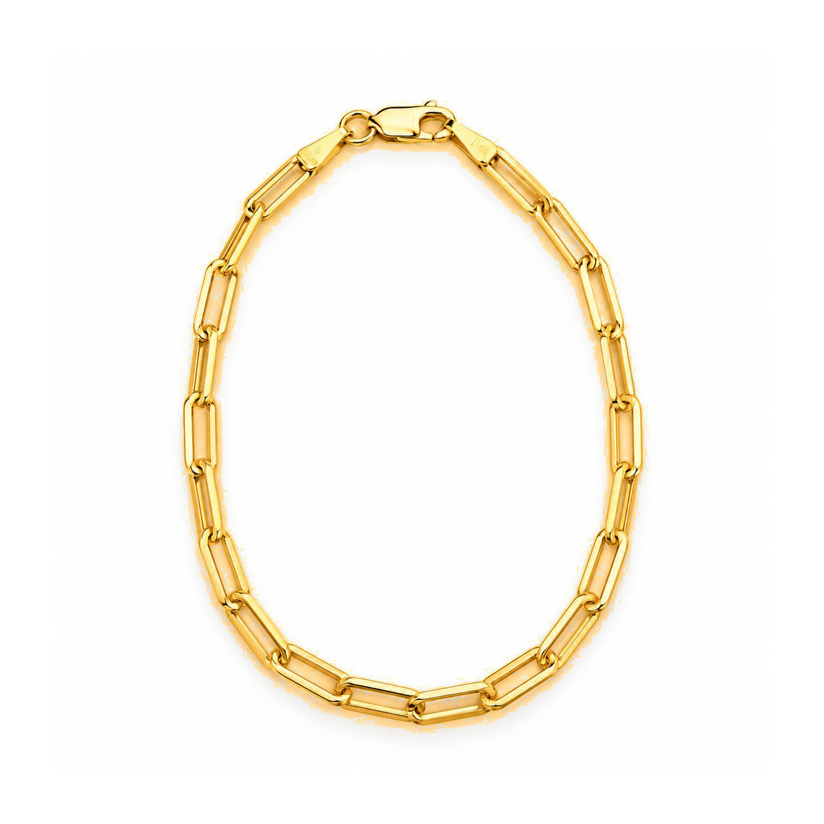 Manilla Eslabón Rectangular Oro 10k