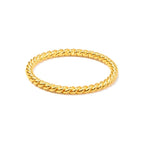 Anillo de Dama Oro 14k Cuerda Torcida