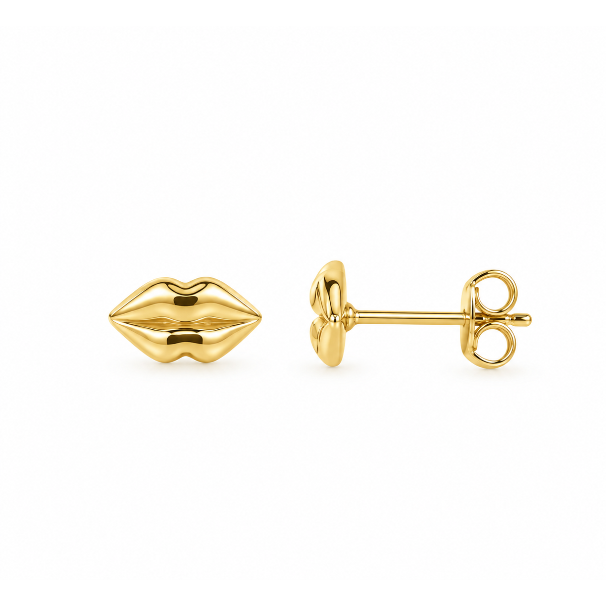 Aretes de Dama Oro 10k Labios