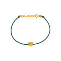 8x6mm Brazalete de Dama Oro 14k Corazón Pavé con Diamantes Naturales
