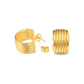 Aretes de Dama Oro 10k Argolla Trenzada