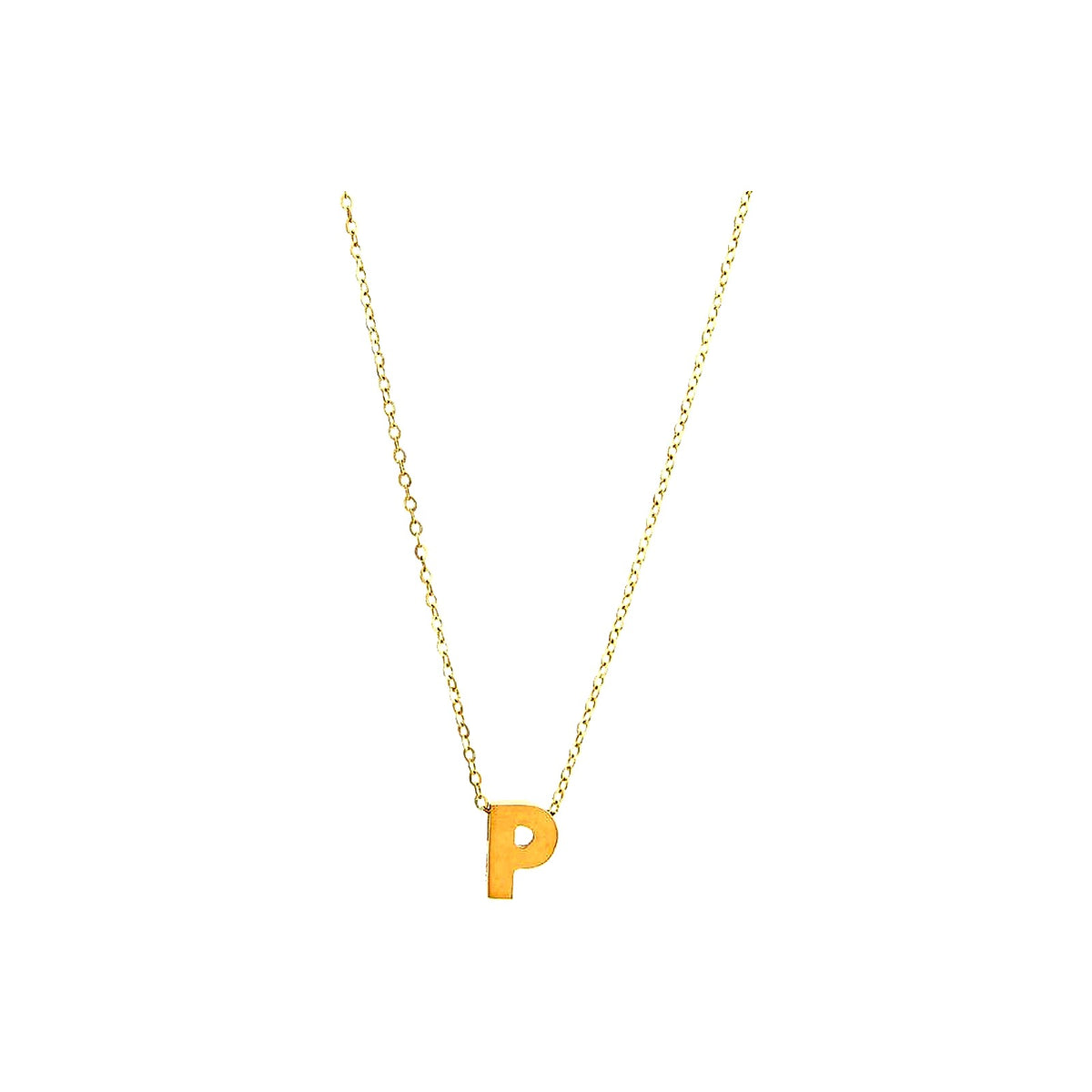 8mm Collar Oro 14k Inicial