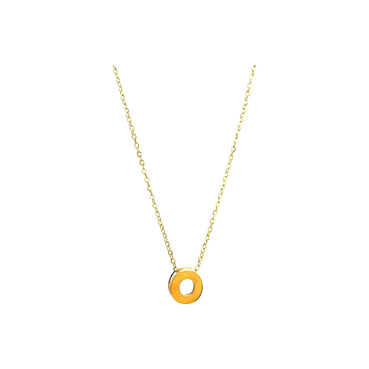 8mm Collar Oro 14k Inicial