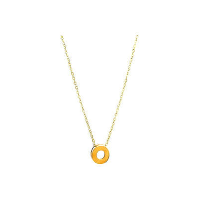 8mm Collar Oro 14k Inicial