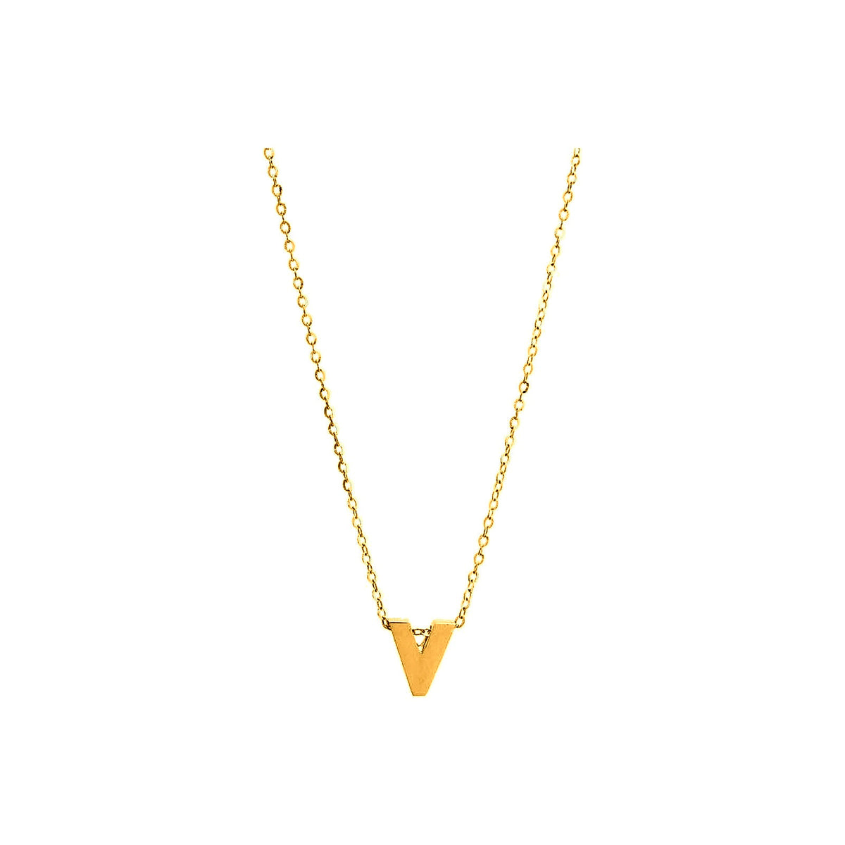 8mm Collar Oro 14k Inicial