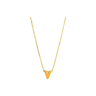 8mm Collar Oro 14k Inicial
