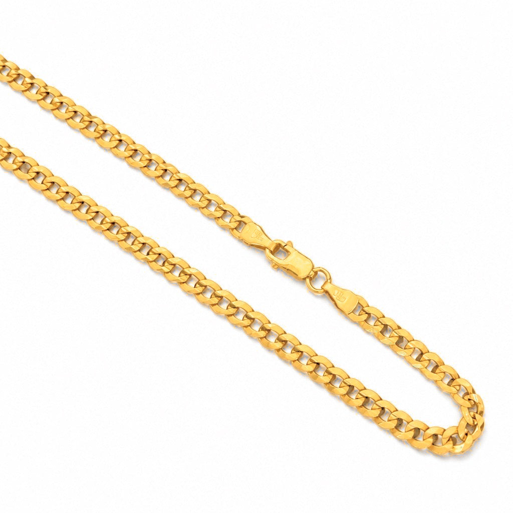 Cadena Oro 14k Cubana 3mm