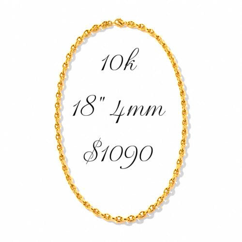 Cadena Eslabones Oro 10k
