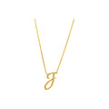 Collar Oro 14k Inicial Pavé con Diamantes Naturales