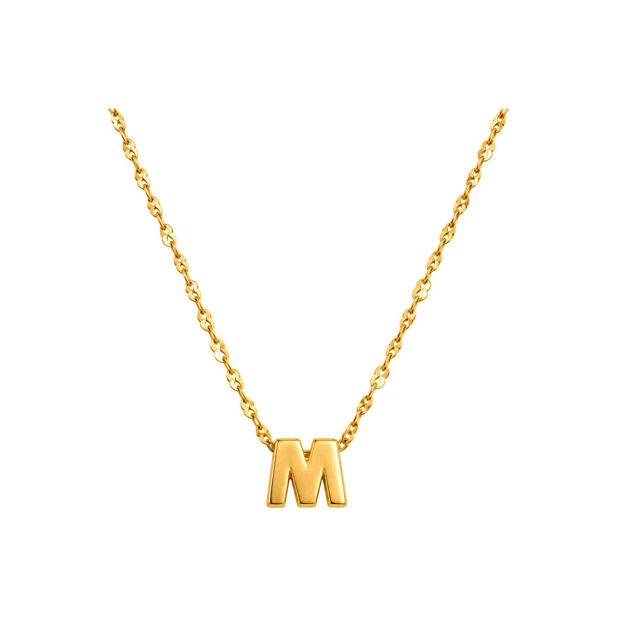 Dije Letra M Oro 18k Lisa Cadena Marinera