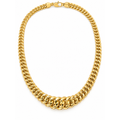 Cadena Oro 14k Cubana Graduada