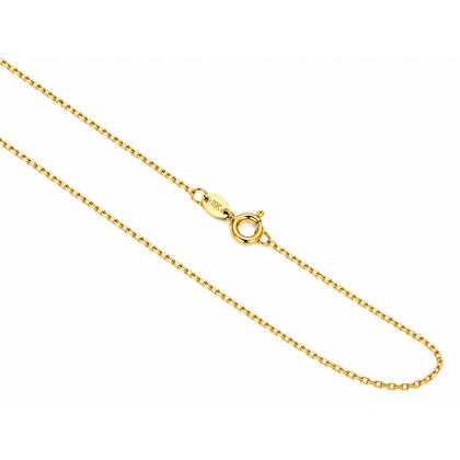 1.5mm Cadena Oro 10k Cable 18 Pulgadas