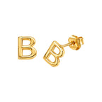Aretes de Dama Oro 10k Letra B