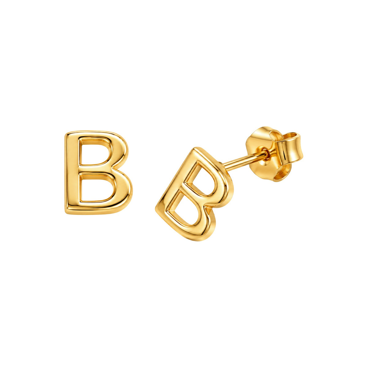 Aretes de Dama Oro 10k Letra B