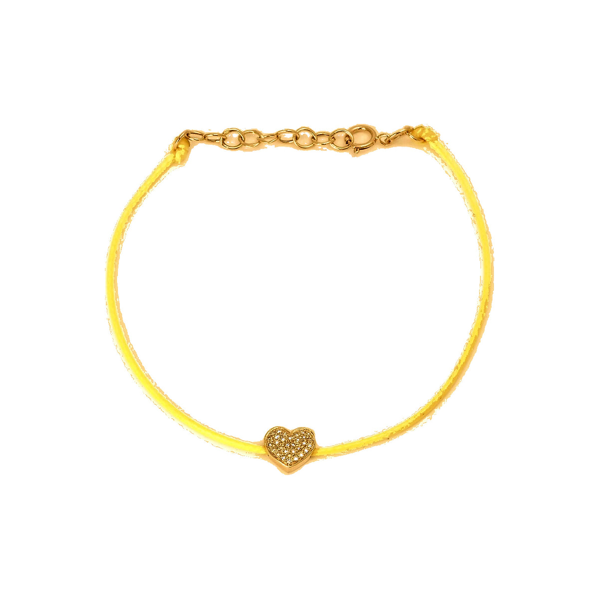 8x6mm Brazalete de Dama Oro 14k Corazón Pavé con Diamantes Naturales