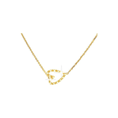 9x10mm Collar Oro 14k Corazón Pavé con Diamantes Naturales