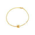 7mm Brazalete de Dama Oro 14k Inicial Pavé con Diamantes Naturales