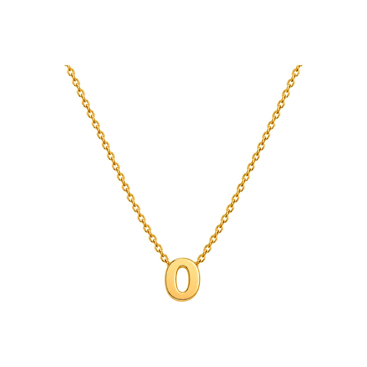 Dije Letra O Oro 10k Lisa