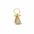 Dije Gota Oro 10k con Circonios en Pavé