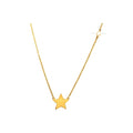8.1mm Collar Oro 14k Estrella con Diamantes Naturales