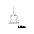 6x11mm Dije Oro Blanco 14k Pavé con Diamantes Naturales