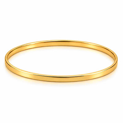 Brazalete Oro 18k Rígido Liso