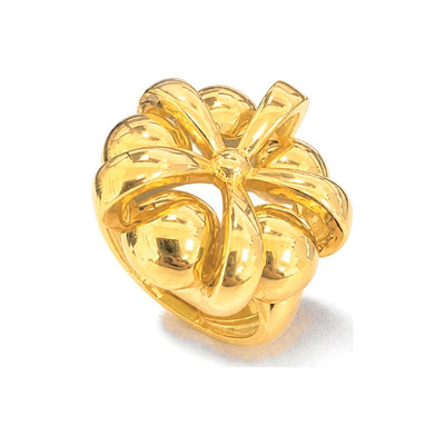Anillo de Dama Oro 10k Moño Escultural