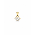 Dije Solitario Oro 14k con Circonio
