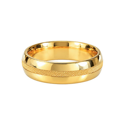 Anillo de Matrimonio de Hombre Oro 14k Banda Diamantada