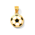Dije Balón de Fútbol Oro 14k Esmaltado
